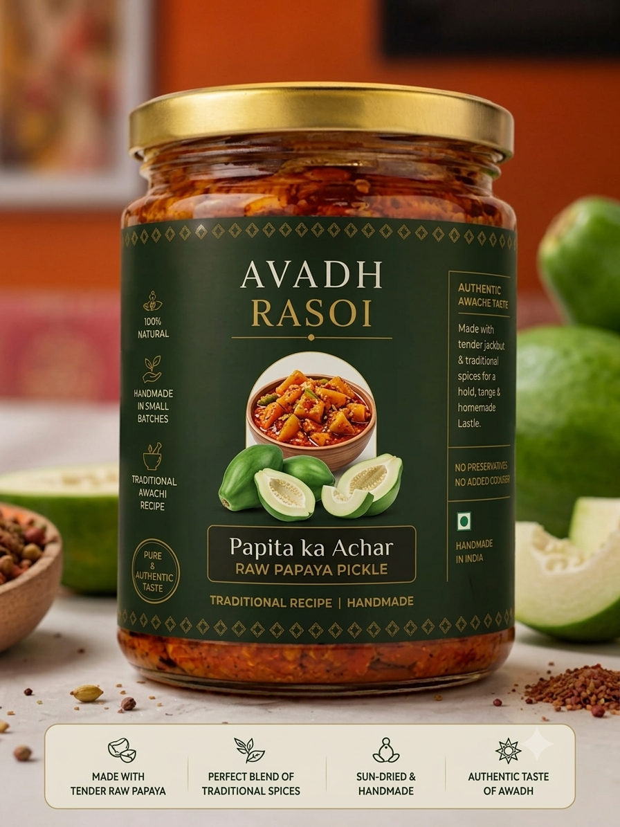 पपीते का अचार (Papaya ka Achaar)